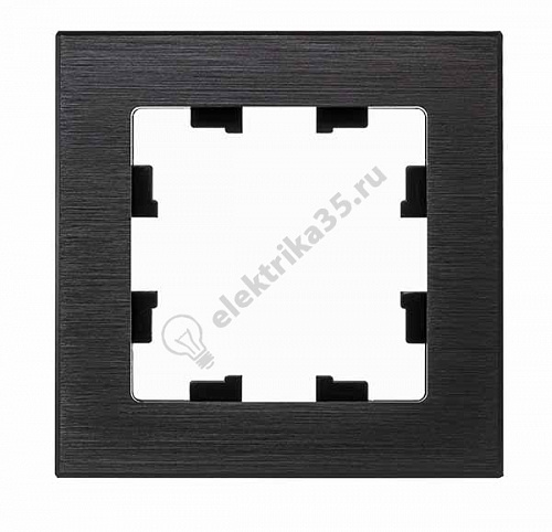 Рамка 1-м ATLASDESIGN NATURE металл оникс SchE ATN312301
