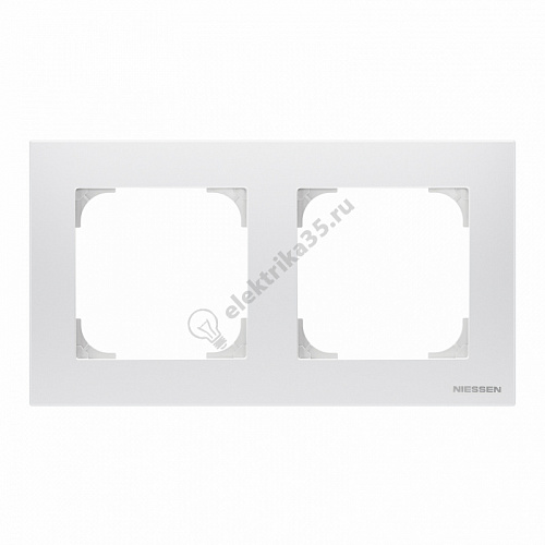 Рамка 2-м Sky базовая альпийский бел. ABB 2CLA857210A1101