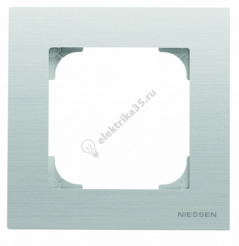 Рамка 1-м Sky нерж. сталь ABB 2CLA857100A1401