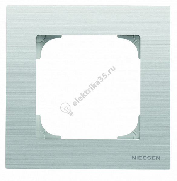 Рамка 1-м Sky нерж. сталь ABB 2CLA857100A1401