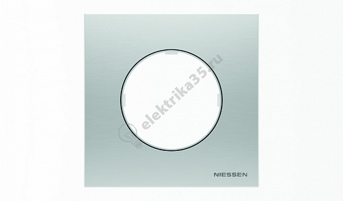Рамка 1-м Sky Moon нерж. сталь ABB 2CLA867100A4001