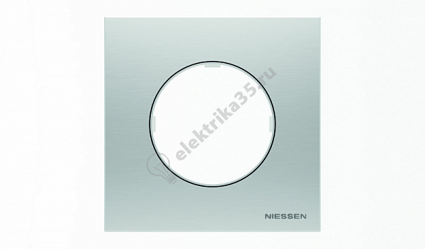 Рамка 1-м Sky Moon нерж. сталь ABB 2CLA867100A4001