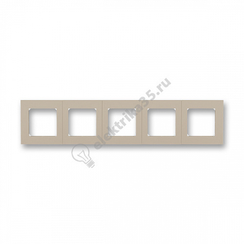 Рамка Levit 5п кофе макиато/бел. ABB 2CHH015050A6018
