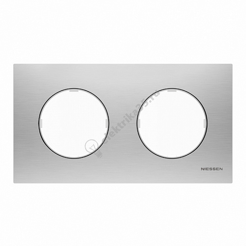 Рамка 2-м Sky Moon нерж. сталь ABB 2CLA867200A4001
