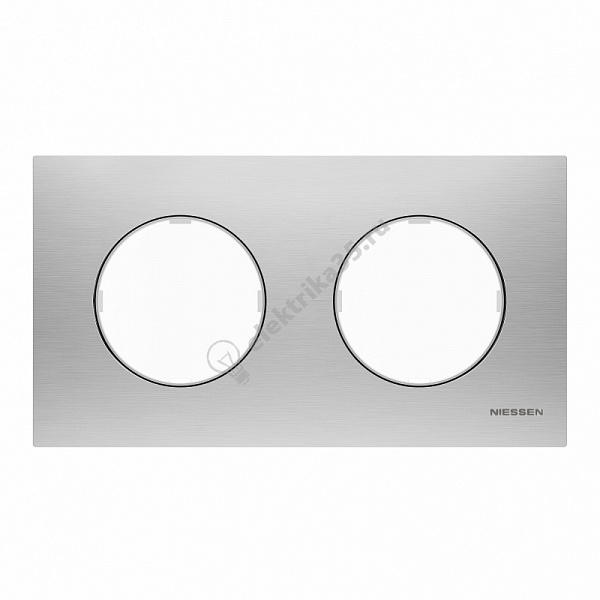 Рамка 2-м Sky Moon нерж. сталь ABB 2CLA867200A4001