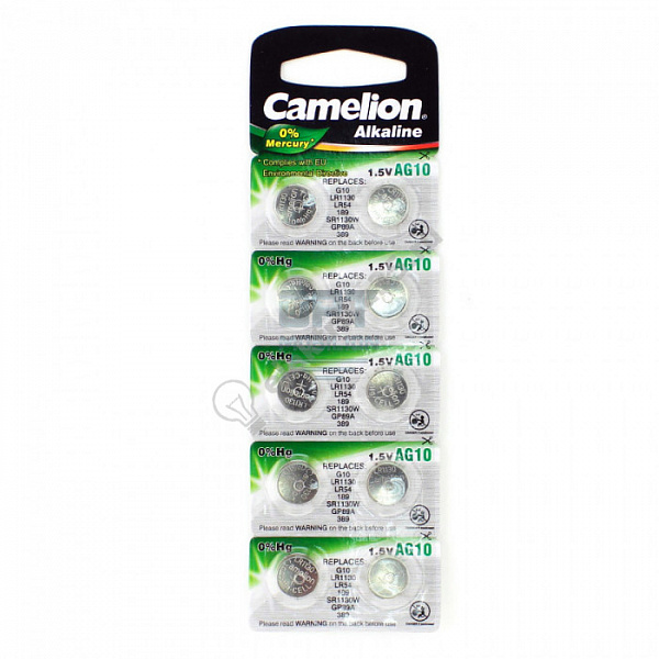 Элемент питания Camelion G10(389A)  LR1130