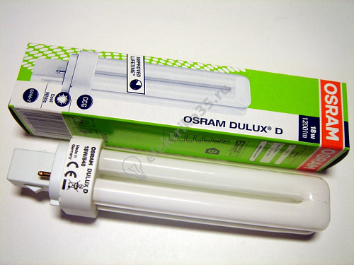 Лампа люминисцентная 18Вт 18/840 2p G24d-2 OSRAM