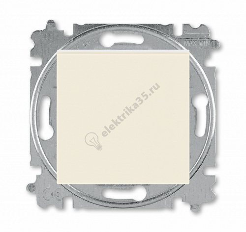 Выключатель 1-кл. Levit сл. кость/бел. ABB 2CHH590145A6017