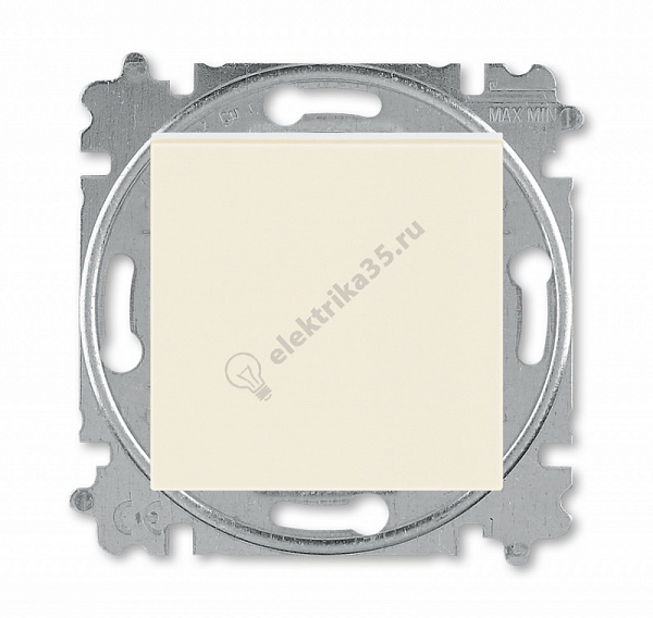 Выключатель 1-кл. Levit сл. кость/бел. ABB 2CHH590145A6017