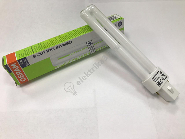 Лампа люминесцентная 9Вт 9/840 2p G23 OSRAM
