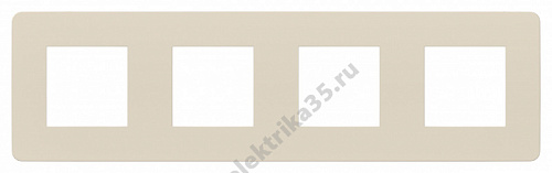 Рамка 4-м UNICA STUDIO беж/беж. SchE NU280844