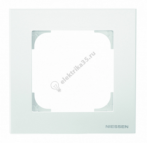 Рамка 1-м Sky базовая альпийский бел. ABB 2CLA857110A1101