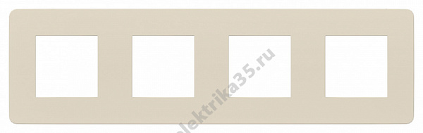 Рамка 4-м UNICA STUDIO беж/беж. SchE NU280844