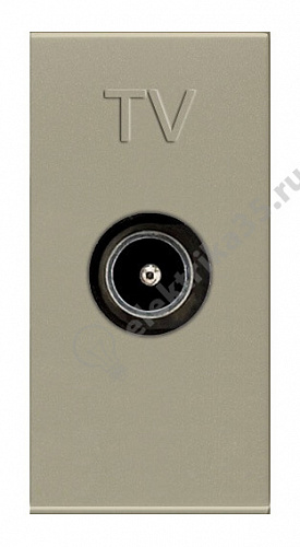 Механизм розетки TV 1мод. Zenit простой шампань ABB 2CLA215070N1901