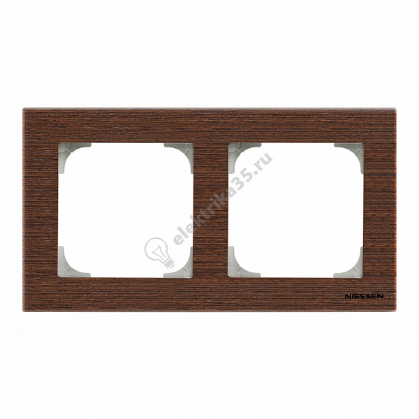 Рамка 2-м Sky дерево венге ABB 2CLA857200A2101