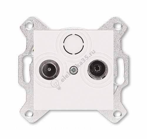 Розетка TV-R Levit оконечная жемчуж. ABB 2CHH083503A6068