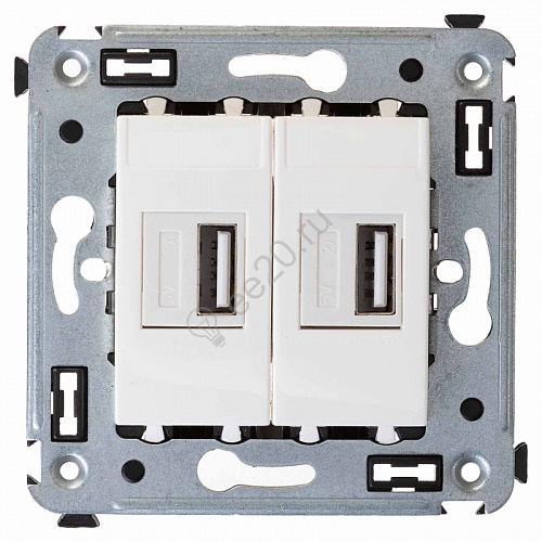 Устройство зарядное USB СП Avanti "Белое облако" DKC 4400543