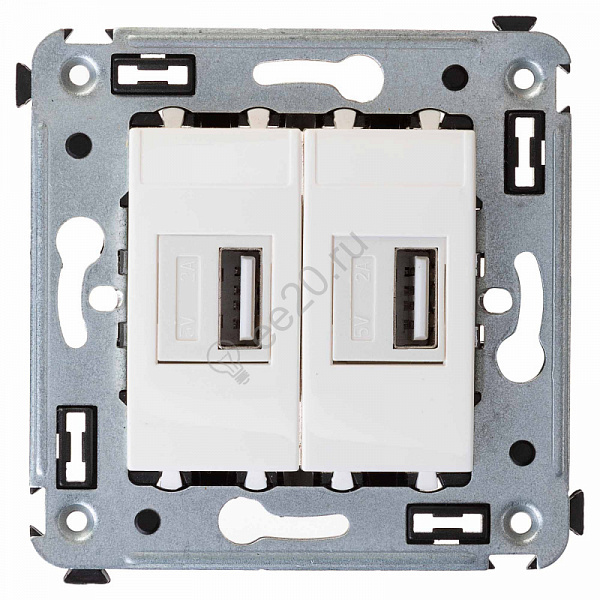 Устройство зарядное USB СП Avanti "Белое облако" DKC 4400543