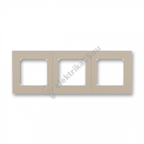 Рамка Levit 3п кофе макиато/бел. ABB 2CHH015030A6018