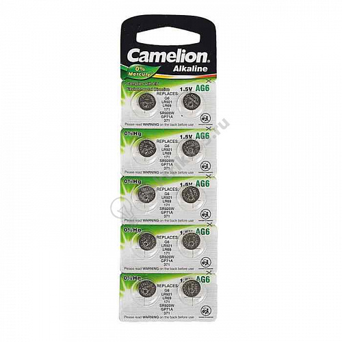 Элемент питания Camelion G 6(371A)  LR921
