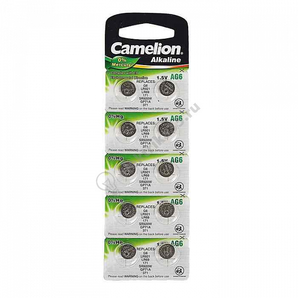 Элемент питания Camelion G 6(371A)  LR921