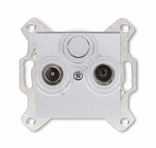 Розетка TV-R Levit оконечная сер. ABB 2CHH083503A6016
