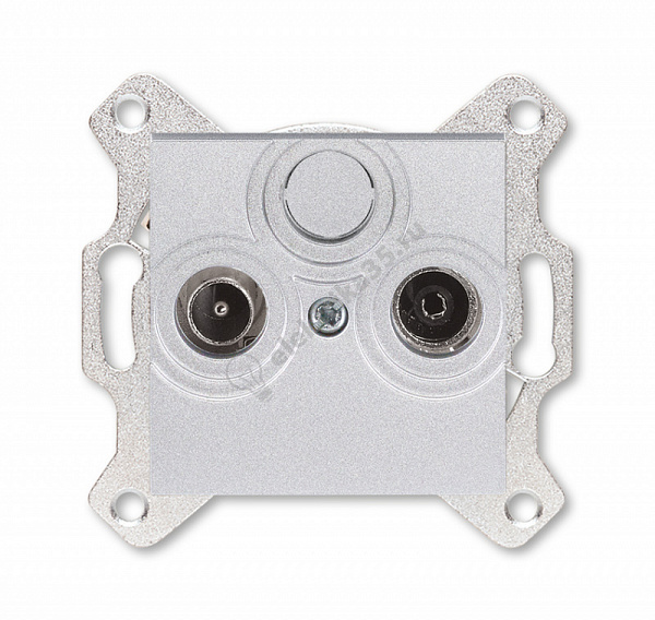 Розетка TV-R Levit оконечная сер. ABB 2CHH083503A6016