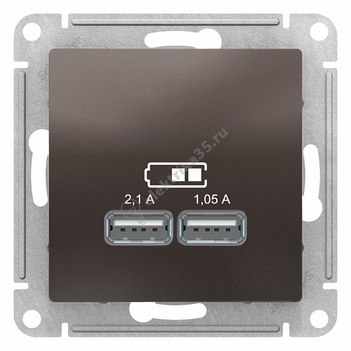 Мех-м розетки USB ATLAS мокко SchE ATN000633
