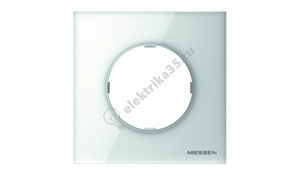 Рамка 1-м Sky Moon стекло бел. ABB 2CLA867100A3001